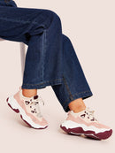 Lace-up<b style="color:White;"><font size="1"> -</font></b>Front Chunky Sole Trainers