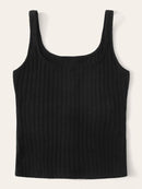 Neon<b style="color:White;"><font size="1"> -</font></b>Yellow<b style="color:White;"><font size="1"> -</font></b>Button Front Rib-knit Tank Top