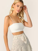 Solid<b style="color:White;"><font size="1"> -</font></b>Crop Cami Top