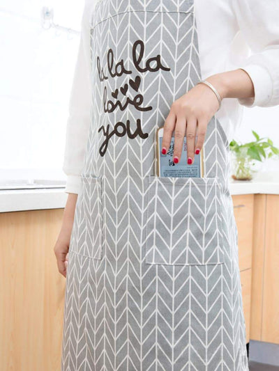 Geometric<b style="color:White;"><font size="1"> -</font></b>Pattern Apron 1pcc