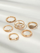 Simple<b style="color:White;"><font size="1"> -</font></b>Ring Set 6pcs