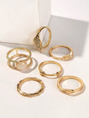 Simple<b style="color:White;"><font size="1"> -</font></b>Ring Set 6pcs