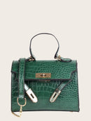 Snakeskin<b style="color:White;"><font size="1"> -</font></b>PU Satchel Bag