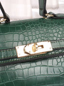 Snakeskin<b style="color:White;"><font size="1"> -</font></b>PU Satchel Bag