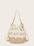 Flower<b style="color:White;"><font size="1"> -</font></b>Detail Crochet Woven Satchels