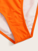 Neon<b style="color:White;"><font size="1"> -</font></b>Criss Cross Plunging One Piece Swimsuit