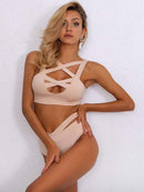 Crisscross<b style="color:White;"><font size="1"> -</font></b>Top<b style="color:White;"><font size="1"> -</font></b>& High Cut Bikini