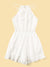 Eyelet<b style="color:White;"><font size="1"> -</font></b>Embroidery<b style="color:White;"><font size="1"> -</font></b>Ruffle Hem Halter Playsuit