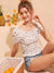 Ditsy<b style="color:White;"><font size="1"> -</font></b>Floral Shirred Frill Blouse