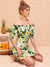 Lemon And<b style="color:White;"><font size="1"> -</font></b>Tropical Print Bardot Dress