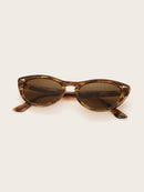 Tortoiseshell<b style="color:White;"><font size="1"> -</font></b>Frame Cat Eye Sunglasses