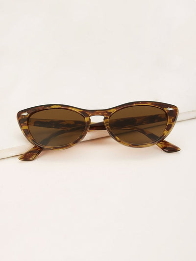 Tortoiseshell<b style="color:White;"><font size="1"> -</font></b>Frame Cat Eye Sunglasses