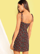 Allover<b style="color:White;"><font size="1"> -</font></b>Cherry<b style="color:White;"><font size="1"> -</font></b>Print Bodycon Slip Dress