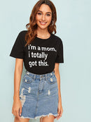 Neon<b style="color:White;"><font size="1"> -</font></b>Orange Slogan Print Tee