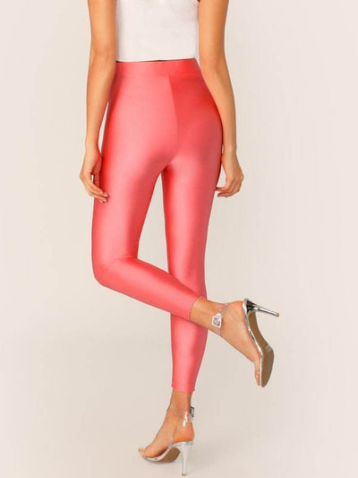 Button<b style="color:White;"><font size="1"> -</font></b>Front<b style="color:White;"><font size="1"> -</font></b>Neon Blue Crop Leggings