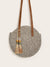 Tassel<b style="color:White;"><font size="1"> -</font></b>Fringe Hem Decor Round Bag