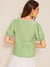 Puff<b style="color:White;"><font size="1"> -</font></b>Sleeve Zip Back Top