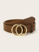 Double<b style="color:White;"><font size="1"> -</font></b>Circle Buckle Belt