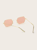 Polygon<b style="color:White;"><font size="1"> -</font></b>Frame Tinted Lens Sunglasses