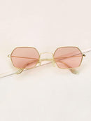 Polygon<b style="color:White;"><font size="1"> -</font></b>Frame Tinted Lens Sunglasses