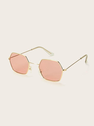 Polygon<b style="color:White;"><font size="1"> -</font></b>Frame Tinted Lens Sunglasses
