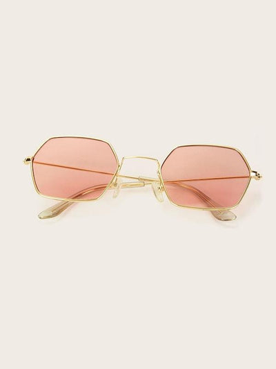 Polygon<b style="color:White;"><font size="1"> -</font></b>Frame Tinted Lens Sunglasses