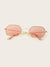 Polygon<b style="color:White;"><font size="1"> -</font></b>Frame Tinted Lens Sunglasses