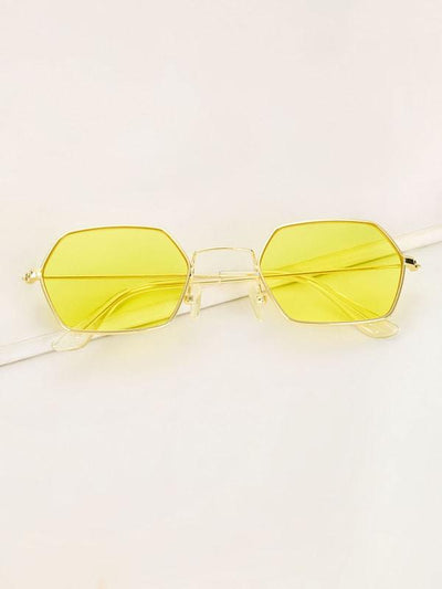Polygon<b style="color:White;"><font size="1"> -</font></b>Frame Tinted Lens Sunglasses