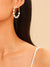 Faux<b style="color:White;"><font size="1"> -</font></b>Pearl<b style="color:White;"><font size="1"> -</font></b>Decor Hoop Earrings 1pair