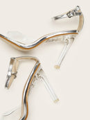 Transparent<b style="color:White;"><font size="1"> -</font></b>Ankle Strap Heels