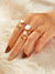 Gemstone<b style="color:White;"><font size="1"> -</font></b>Decor Hollow Out Ring 5pcs