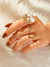 Rhinestone<b style="color:White;"><font size="1"> -</font></b>&<b style="color:White;"><font size="1"> -</font></b>Pearl Decor Ring 6pcs