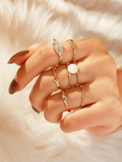 Simple<b style="color:White;"><font size="1"> -</font></b>Ring Set 6pcs