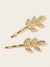 Leaf<b style="color:White;"><font size="1"> -</font></b>Design Hairpin 2pcs