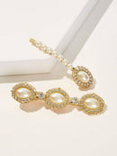 Rhinestone<b style="color:White;"><font size="1"> -</font></b>&<b style="color:White;"><font size="1"> -</font></b>Faux Pearl Decor Hairpin 2pcs