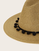 Pom<b style="color:White;"><font size="1"> -</font></b>Pom Trim Fedora