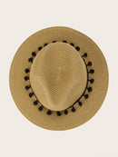 Pom<b style="color:White;"><font size="1"> -</font></b>Pom Trim Fedora