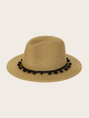 Pom<b style="color:White;"><font size="1"> -</font></b>Pom Trim Fedora