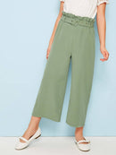 Girls<b style="color:White;"><font size="1"> -</font></b>Paperbag<b style="color:White;"><font size="1"> -</font></b>Waist Buckle Belted Palazzo Pants