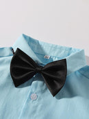 Toddler<b style="color:White;"><font size="1"> -</font></b>Boys<b style="color:White;"><font size="1"> -</font></b>Bow Tie Shirt With Shorts