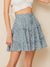 Ditsy<b style="color:White;"><font size="1"> -</font></b>Floral Drawstring Waist Frill Trim Skirt