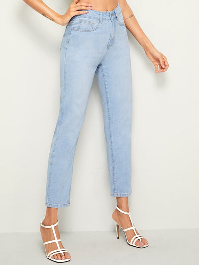 Bleach<b style="color:White;"><font size="1"> -</font></b>Wash Crop Jeans