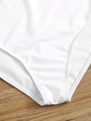 Plunging<b style="color:White;"><font size="1"> -</font></b>Mesh<b style="color:White;"><font size="1"> -</font></b>Insert One Piece Swimwear