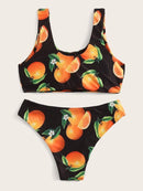 Random<b style="color:White;"><font size="1"> -</font></b>Orange<b style="color:White;"><font size="1"> -</font></b>Print<b style="color:White;"><font size="1"> -</font></b>Tank Top With Panty Bikini Set