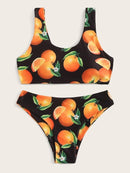 Random<b style="color:White;"><font size="1"> -</font></b>Orange<b style="color:White;"><font size="1"> -</font></b>Print<b style="color:White;"><font size="1"> -</font></b>Tank Top With Panty Bikini Set
