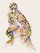 Scarf<b style="color:White;"><font size="1"> -</font></b>Knot Floral Hair Tie