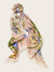 Scarf<b style="color:White;"><font size="1"> -</font></b>Knot Floral Hair Tie