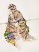 Scarf<b style="color:White;"><font size="1"> -</font></b>Knot Floral Hair Tie