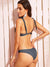 Seam<b style="color:White;"><font size="1"> -</font></b>Detail Tie Shoulder Underwired Bikini Set