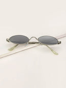 Oval<b style="color:White;"><font size="1"> -</font></b>Frame Tinted Lens Sunglasses